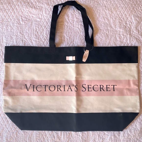 Victoria’s Secret Canvas Tote NWT - Picture 1 of 8
